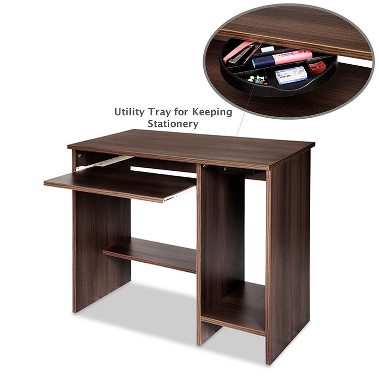 Nice Computer Table Acacia Dark